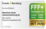 Qualitätssiegel Franke & Bornberg für Deutsche Handwerker Berufsunfähigkeitsversicherung
